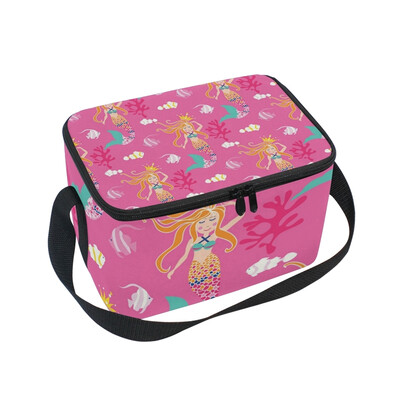 ALAZA Insulated Lunch Box Pink Mermaid Lunch Bag for Men Women Portable Tote Bag Cooler Bag
ALAZA Insulated Lunch Box Pink Mermaid Lunch Bag for Men Women Portable Tote Bag Cooler Bag