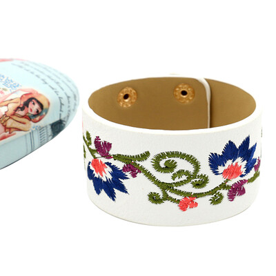 Flower New Arrival Fashion Wide Leather Bracelets Women Cuff Bangle Jewelry Accessories
Flower New Arrival Fashion Wide Leather Bracelets Women Cuff Bangle Jewelry Accessories