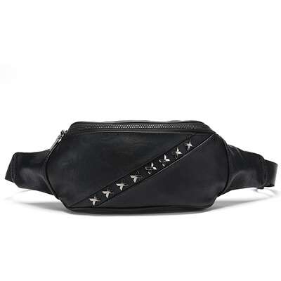 Rivets leather waistbags mens small chest bags Korean version of mens bags outdoor leisure small waist bags mens small ba
Rivets leather waistbags mens small chest bags Korean version of mens bags outdoor leisure small waist bags mens small ba