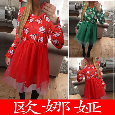 New product hot sale explosion 2019 spring&autumn Christmas Santa Claus fashion mesh print dress 100246 green
New product hot sale explosion 2019 spring&autumn Christmas Santa Claus fashion mesh print dress 100246 green