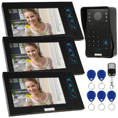 KKmoon® 7 Wired Video Door Phone System RecordSnapshot Visual Intercom Doorbell with 3800x480 Indoor Monitor 11000TVL Outdoo
KKmoon® 7 Wired Video Door Phone System RecordSnapshot Visual Intercom Doorbell with 3800x480 Indoor Monitor 11000TVL Outdoo