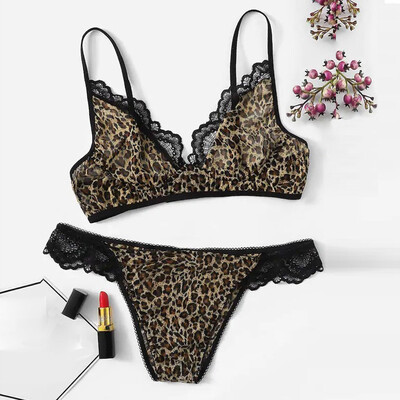 Gobestart New Women Sexy Lace Leopard Print Bra With Thong Sleepwear Lingerie Set -2XL
Gobestart New Women Sexy Lace Leopard Print Bra With Thong Sleepwear Lingerie Set -2XL
