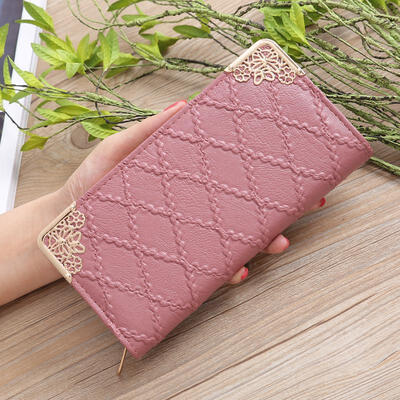Long Wallet Women Purses Fashion Embossed Lingge Wallet Zipper Long Lady Clutch Money Bag Multi-card Purse Portefeuille
Long Wallet Women Purses Fashion Embossed Lingge Wallet Zipper Long Lady Clutch Money Bag Multi-card Purse Portefeuille