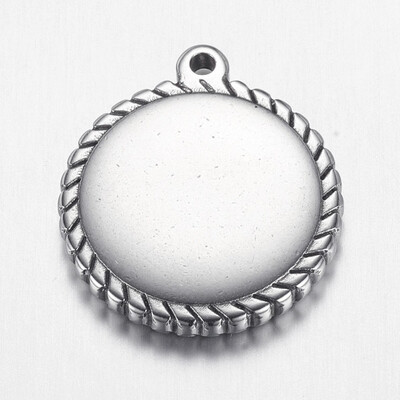 304 Stainless Steel Pendants Flat Round Blank Stamping Tags Stainless Steel Color 22x19x3mm Hole 15mm
304 Stainless Steel Pendants Flat Round Blank Stamping Tags Stainless Steel Color 22x19x3mm Hole 15mm