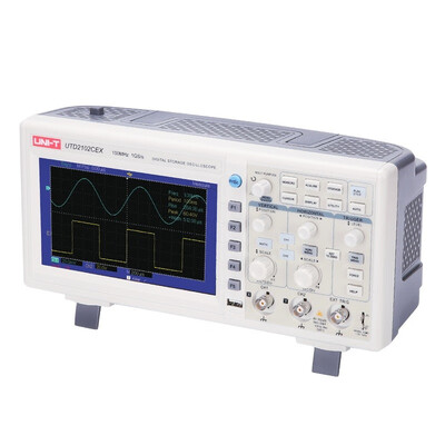 UNI-T UTD2102CEX Digital Oscilloscope 100MHz Bandwidth with USB OTG Interface 2 Channels Storage Portable Oscilloscope
UNI-T UTD2102CEX Digital Oscilloscope 100MHz Bandwidth with USB OTG Interface 2 Channels Storage Portable Oscilloscope