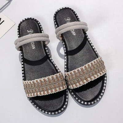 Sandals Female Summer Student Flat Bottom Korean Version Baitao Roman Simple Slippers Fashion One Shoe Two Wears
Sandals Female Summer Student Flat Bottom Korean Version Baitao Roman Simple Slippers Fashion One Shoe Two Wears