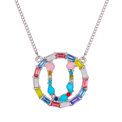 Multicolor fashion Silver charm 26 Alphabet Round pendant necklace pave zircon initial letter necklaces Couple Name necklace
Multicolor fashion Silver charm 26 Alphabet Round pendant necklace pave zircon initial letter necklaces Couple Name necklace