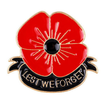 Red Lest We Forget Poppy Brooches Pins Broach For Hero Soldier Remembrance day Gifts
Red Lest We Forget Poppy Brooches Pins Broach For Hero Soldier Remembrance day Gifts