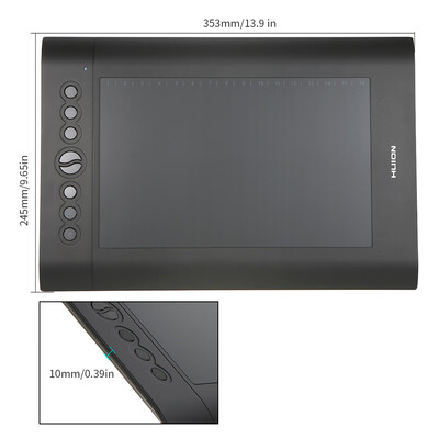 Huion USB Graphics Drawing Tablet Upgraded H610 PRO V2 Pad Art Digital Handwriting Drawing Board with Battery-free Pen
Huion USB Graphics Drawing Tablet Upgraded H610 PRO V2 Pad Art Digital Handwriting Drawing Board with Battery-free Pen