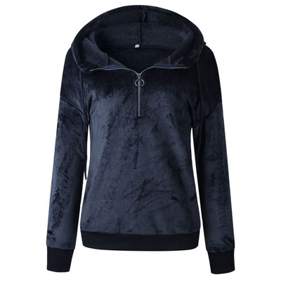 Fashion Casual Pullover Hoodies Autumn Winter Solid Color Plush Loose Long Sleeves Female Pullover Sweatshirt
Fashion Casual Pullover Hoodies Autumn Winter Solid Color Plush Loose Long Sleeves Female Pullover Sweatshirt