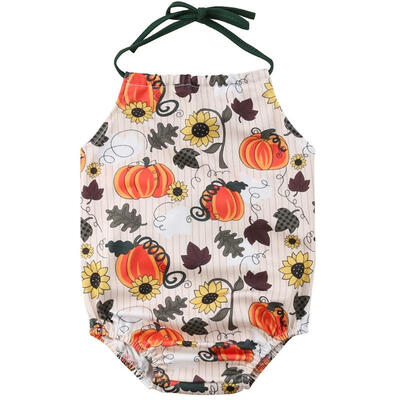 Newborn Baby Girl Halloween Pumpkin Print Halter Romper Bodysuit Kids Sleeveless Clothes Outfits Costumes 0-24 Months
Newborn Baby Girl Halloween Pumpkin Print Halter Romper Bodysuit Kids Sleeveless Clothes Outfits Costumes 0-24 Months