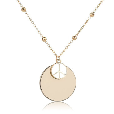 Simple Ladies Round Pendant Necklace OL Style High Quality European And American Personality Charm Wedding Party Fashion Jewelry
Simple Ladies Round Pendant Necklace OL Style High Quality European And American Personality Charm Wedding Party Fashion Jewelry