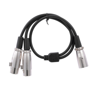 XLR Cable 1 Male to 2 Female Cannon Cable Microphone Audio Cable for Amplifier&Sound Console 50cm Black
XLR Cable 1 Male to 2 Female Cannon Cable Microphone Audio Cable for Amplifier&Sound Console 50cm Black