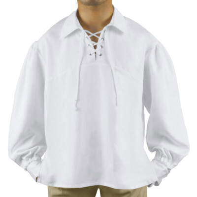 Toponeto Mens Baggy Solid Long Sleeve Drawstring Vintage Cosplay Turn Down Collar Shirts
Toponeto Mens Baggy Solid Long Sleeve Drawstring Vintage Cosplay Turn Down Collar Shirts