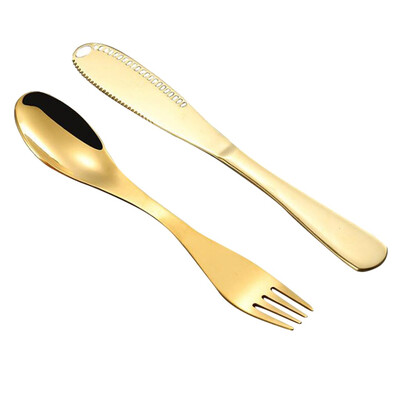 Toponeto Set Stainless Steel Cutlery Gold Plated Dinnerware Creative function Knife Fork
Toponeto Set Stainless Steel Cutlery Gold Plated Dinnerware Creative function Knife Fork