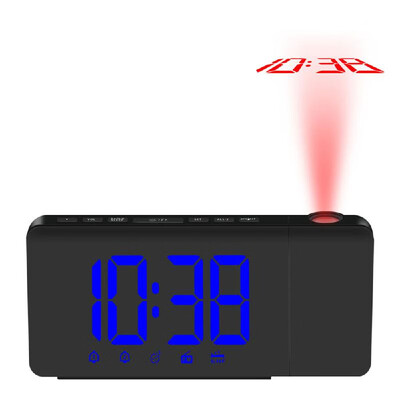 USB Operated LED Projection Alarm Clock Dimmable FM Radio Desktop Clock with Rotatable Projector Dual Alarms Snooze Function--Blue
USB Operated LED Projection Alarm Clock Dimmable FM Radio Desktop Clock with Rotatable Projector Dual Alarms Snooze Function--Blue