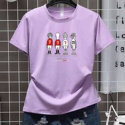 Women T-shirt Cartoon Print Casual women t-shirt Round Collar Loose Short Sleeve Simple Wild Female Tops Tees
Women T-shirt Cartoon Print Casual women t-shirt Round Collar Loose Short Sleeve Simple Wild Female Tops Tees