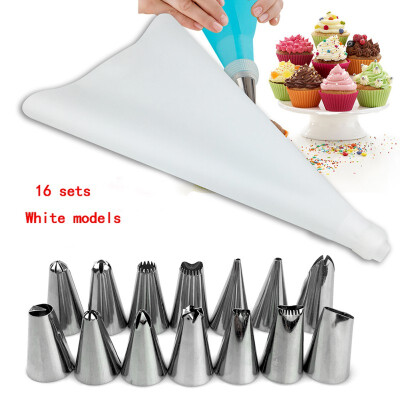 16 PcsSet Silicone Icing Piping Cream Pastry BagStainless Steel Nozzle Pastry Tips Sets DIY Cake Decorating Tools
16 PcsSet Silicone Icing Piping Cream Pastry BagStainless Steel Nozzle Pastry Tips Sets DIY Cake Decorating Tools