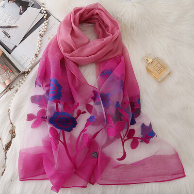 2018 autumn&winter new simulation silk scarf female sunscreen shawl travel rose organza embroidery scarf wholesale
2018 autumn&winter new simulation silk scarf female sunscreen shawl travel rose organza embroidery scarf wholesale