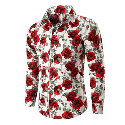 Men\s Casual Turn-down Collar Shirt Long Sleeve Top Shirt with Floral Pattern for Beach Camping
Men\s Casual Turn-down Collar Shirt Long Sleeve Top Shirt with Floral Pattern for Beach Camping