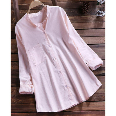 Starmoon Women Casual Plus Size Solid Loose Linen Button Tunic Shirt Blouse Tops
Starmoon Women Casual Plus Size Solid Loose Linen Button Tunic Shirt Blouse Tops
