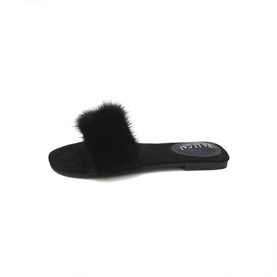 Mink Mao Mao slippers female summer wear 2019 spring Korean version of the new fashion flat bottom drag Joker net red shoes tide
Mink Mao Mao slippers female summer wear 2019 spring Korean version of the new fashion flat bottom drag Joker net red shoes tide