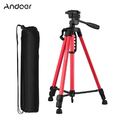 Andoer Lightweight Photography Tripod Stand Aluminum Alloy 3kg Load Capacity Max Height 135cm53in with Carry Bag Phone Holder fo
Andoer Lightweight Photography Tripod Stand Aluminum Alloy 3kg Load Capacity Max Height 135cm53in with Carry Bag Phone Holder fo