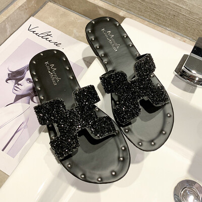Non-slip female summer wearwomen shoes flat-soled Korean version of cool drag slippers water drill fairy wind beach shoes children
Non-slip female summer wearwomen shoes flat-soled Korean version of cool drag slippers water drill fairy wind beach shoes children