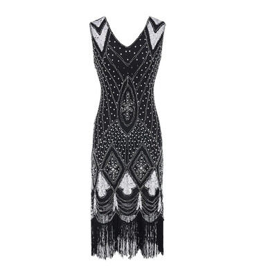 〖Follure〗Women Vintage 1920s Bead Fringe Sequin Embellished Party Flapper Gatsby Dress
〖Follure〗Women Vintage 1920s Bead Fringe Sequin Embellished Party Flapper Gatsby Dress