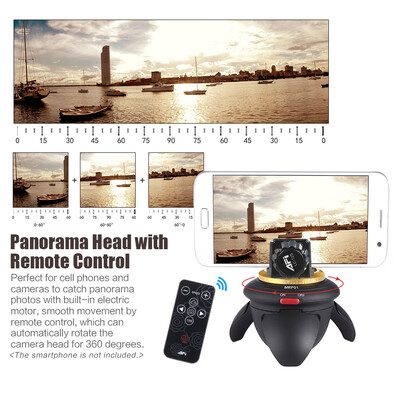 AFI MRP01 Mini Electric Panorama Head 360° Rotation Time Lapse Tripod Head for Selfie Stick Smartphones for GoPro Action Camera Po
AFI MRP01 Mini Electric Panorama Head 360° Rotation Time Lapse Tripod Head for Selfie Stick Smartphones for GoPro Action Camera Po