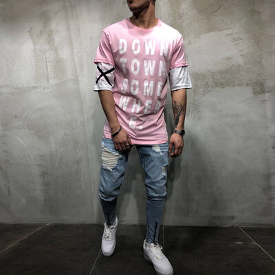 Toponeto Mens Summer Letter Print Slim Fit Round-Neck Half Sleeve Top Shirt Blouse
Toponeto Mens Summer Letter Print Slim Fit Round-Neck Half Sleeve Top Shirt Blouse