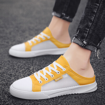Summer breathable mesh cloth half slippers mens baotou trend personality lazy shoes net infrared wear wild casual white shoes
Summer breathable mesh cloth half slippers mens baotou trend personality lazy shoes net infrared wear wild casual white shoes