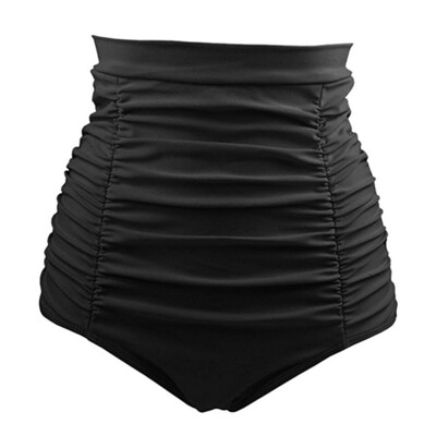 Women Summer Solid Swimwear Panties High Waist Retro Folds Bikini Bottom Ruched Shorts
Women Summer Solid Swimwear Panties High Waist Retro Folds Bikini Bottom Ruched Shorts