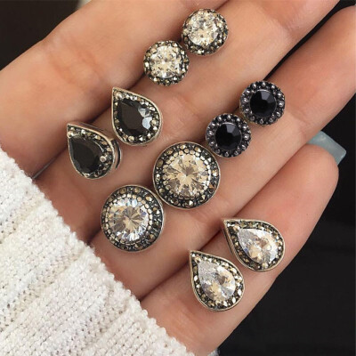 EK503 5PairsSet Water Drop Green Stone Stud Earrings for Women Boho Boucle Doreille Jewelry Gems Earring Set Dazzling Brincos
EK503 5PairsSet Water Drop Green Stone Stud Earrings for Women Boho Boucle Doreille Jewelry Gems Earring Set Dazzling Brincos