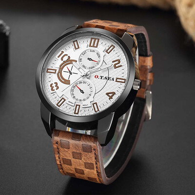 Gobestart Fashion Casual Business Mens Alloy Three Eye Dial Leather Belt Quartz Watch
Gobestart Fashion Casual Business Mens Alloy Three Eye Dial Leather Belt Quartz Watch