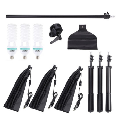Andoer Professional Photography Photo Lighting Kit Set with 5500K 135W Daylight Studio Bulb Light Stand Square Cube Softbox Cantil
Andoer Professional Photography Photo Lighting Kit Set with 5500K 135W Daylight Studio Bulb Light Stand Square Cube Softbox Cantil