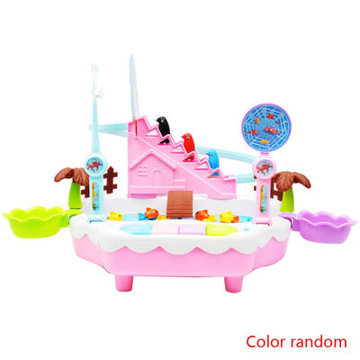 Random Color Electric Magnetic Fishing Toy Penguin Climb Stairs Music Interactive Educational Toys Kids Gift
Random Color Electric Magnetic Fishing Toy Penguin Climb Stairs Music Interactive Educational Toys Kids Gift