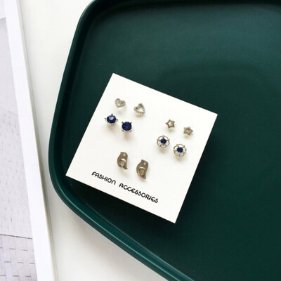 Earrings for Women Stars Heart Flowers Cute Stud Earrings Set Girls Personality Pearl Earrings Jewelry Gifts
Earrings for Women Stars Heart Flowers Cute Stud Earrings Set Girls Personality Pearl Earrings Jewelry Gifts
