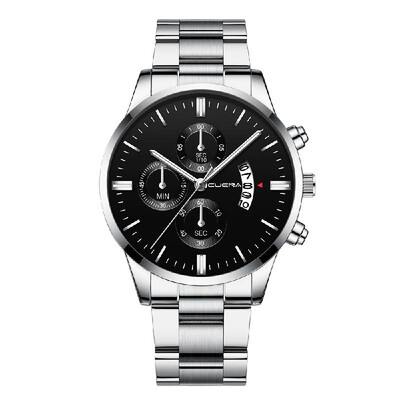 CUENA Men Stainless Steel Band Quartz Watch Fashion Simple Calendar Big Dial Wrist Watch
CUENA Men Stainless Steel Band Quartz Watch Fashion Simple Calendar Big Dial Wrist Watch