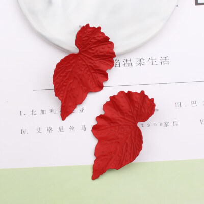 E1016 New Fashion Painted Metal Big Leaf Earrings Statement Flower Stud Earrings For Women Wholesale Jewelry Pendientes Mujer
E1016 New Fashion Painted Metal Big Leaf Earrings Statement Flower Stud Earrings For Women Wholesale Jewelry Pendientes Mujer
