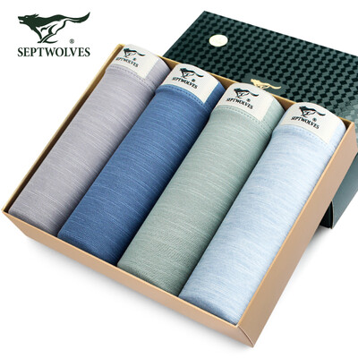 Seven wolves underwear mens mens underwear Lycra cotton waist flat box briefs stretch breathable shorts 97067-4 four loaded elastic cotton models
Seven wolves underwear mens mens underwear Lycra cotton waist flat box briefs stretch breathable shorts 97067-4 four loaded elastic cotton models