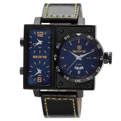 SKONE Sport Quartz Watch 3ATM Water-resistant Watch Men Wristwatches Male Relogio Musculino Calendar
SKONE Sport Quartz Watch 3ATM Water-resistant Watch Men Wristwatches Male Relogio Musculino Calendar
