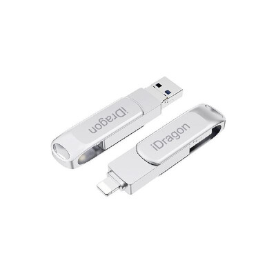 iDragon IPhone USB30 Flash Drive 64GB Memory Stick U Disk External Storage 3in1 Trinity USB for iOS Android Type-C&Computers
iDragon IPhone USB30 Flash Drive 64GB Memory Stick U Disk External Storage 3in1 Trinity USB for iOS Android Type-C&Computers