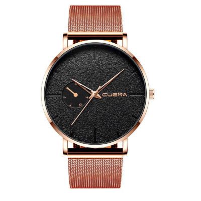 CUENA Men Women Fashion Simple Sport Stainless Steel Mesh Band Watch Couples Casual Business Quartz Watch
CUENA Men Women Fashion Simple Sport Stainless Steel Mesh Band Watch Couples Casual Business Quartz Watch