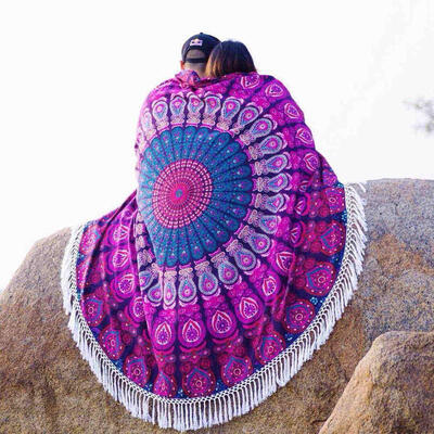 Large Microfiber Reactive Printed Round Beach Towel Serviette De Plage Toalla Playa Beach Swim Towel 150cm
Large Microfiber Reactive Printed Round Beach Towel Serviette De Plage Toalla Playa Beach Swim Towel 150cm