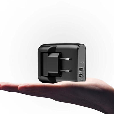 USAMS 2-in-1 5V 24A Portable Phone Charger And Power Bank Foldable 3 Port Travel Charger- EU Plug
USAMS 2-in-1 5V 24A Portable Phone Charger And Power Bank Foldable 3 Port Travel Charger- EU Plug