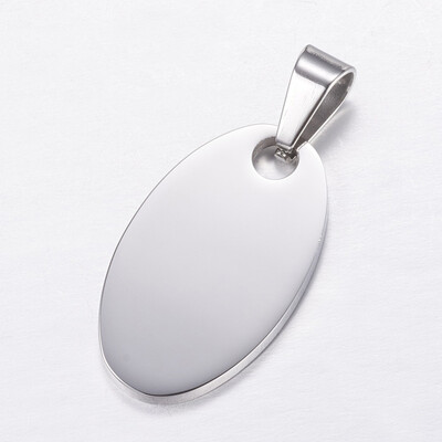 304 Stainless Steel Blank Stamping Tag Pendants Oval Stainless Steel Color 22x15x3mm Hole 4x9mm
304 Stainless Steel Blank Stamping Tag Pendants Oval Stainless Steel Color 22x15x3mm Hole 4x9mm