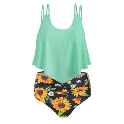 Roseonmyhand Women Two Pieces Bathing Suits Top Ruffled With High Waisted Bottom Bikini Set
Roseonmyhand Women Two Pieces Bathing Suits Top Ruffled With High Waisted Bottom Bikini Set
