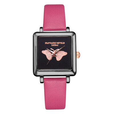 Fashion Watches Women Square Butterfly Pattern Dial Ladies Clock Leather Strap Quartz Wristwatch Simple Casual Reloj Mujer
Fashion Watches Women Square Butterfly Pattern Dial Ladies Clock Leather Strap Quartz Wristwatch Simple Casual Reloj Mujer