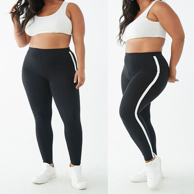 Gobestart Womens Plus Size Striped Stitching Tight-Fitting Sports Bottom Casual Pants
Gobestart Womens Plus Size Striped Stitching Tight-Fitting Sports Bottom Casual Pants